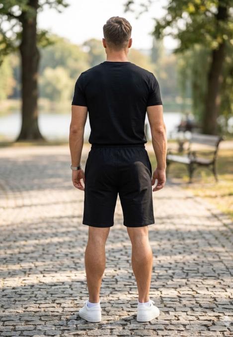 Pantaloni Scurți Bărbați,culoare Negru, Engros